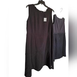 20W NWT Calvin Klein Elegant Black Midi Dress (Originally $139.50)